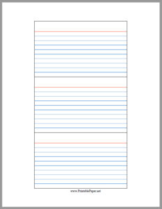 Free Printable 5x8 Notecards Template