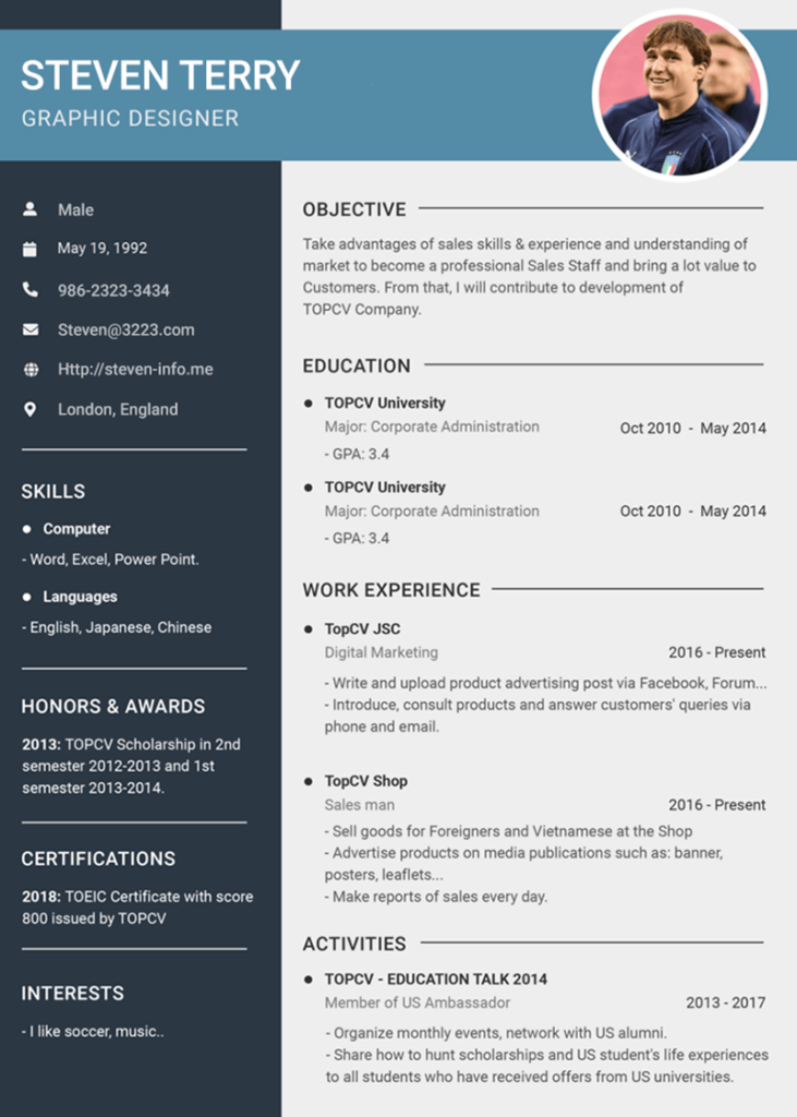 Bes Cv Pattern Best CV Template (Word)