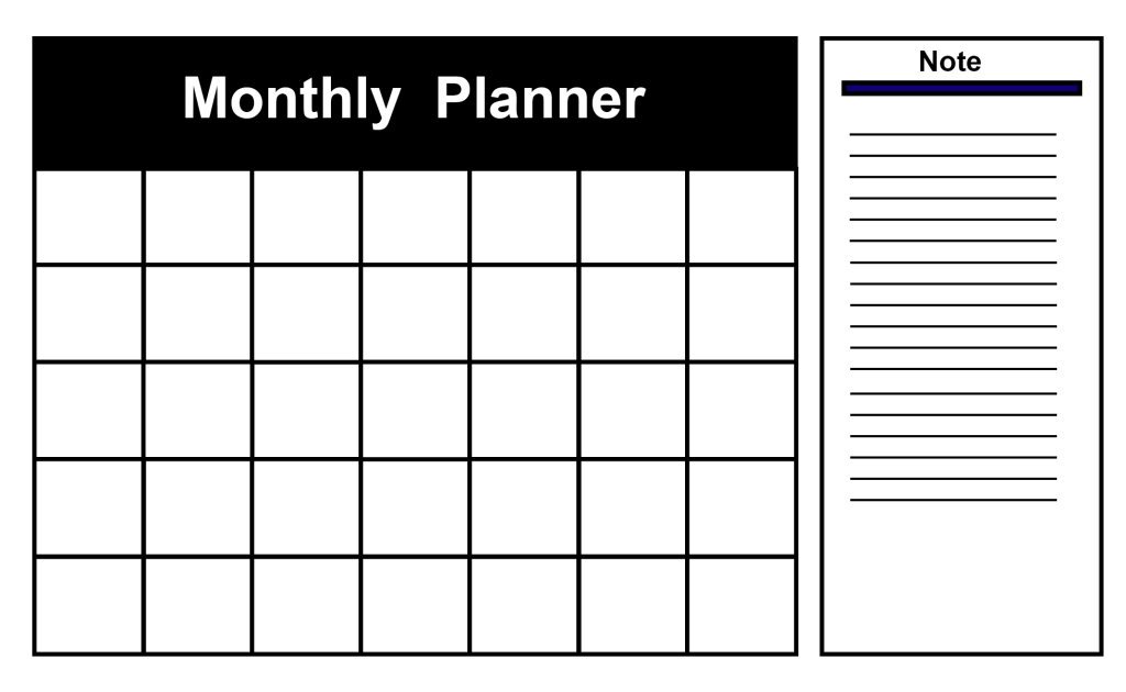 Printable Calendar Planning Template