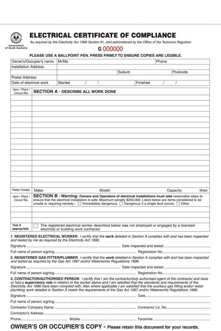 Electrical Contract Agreement Template