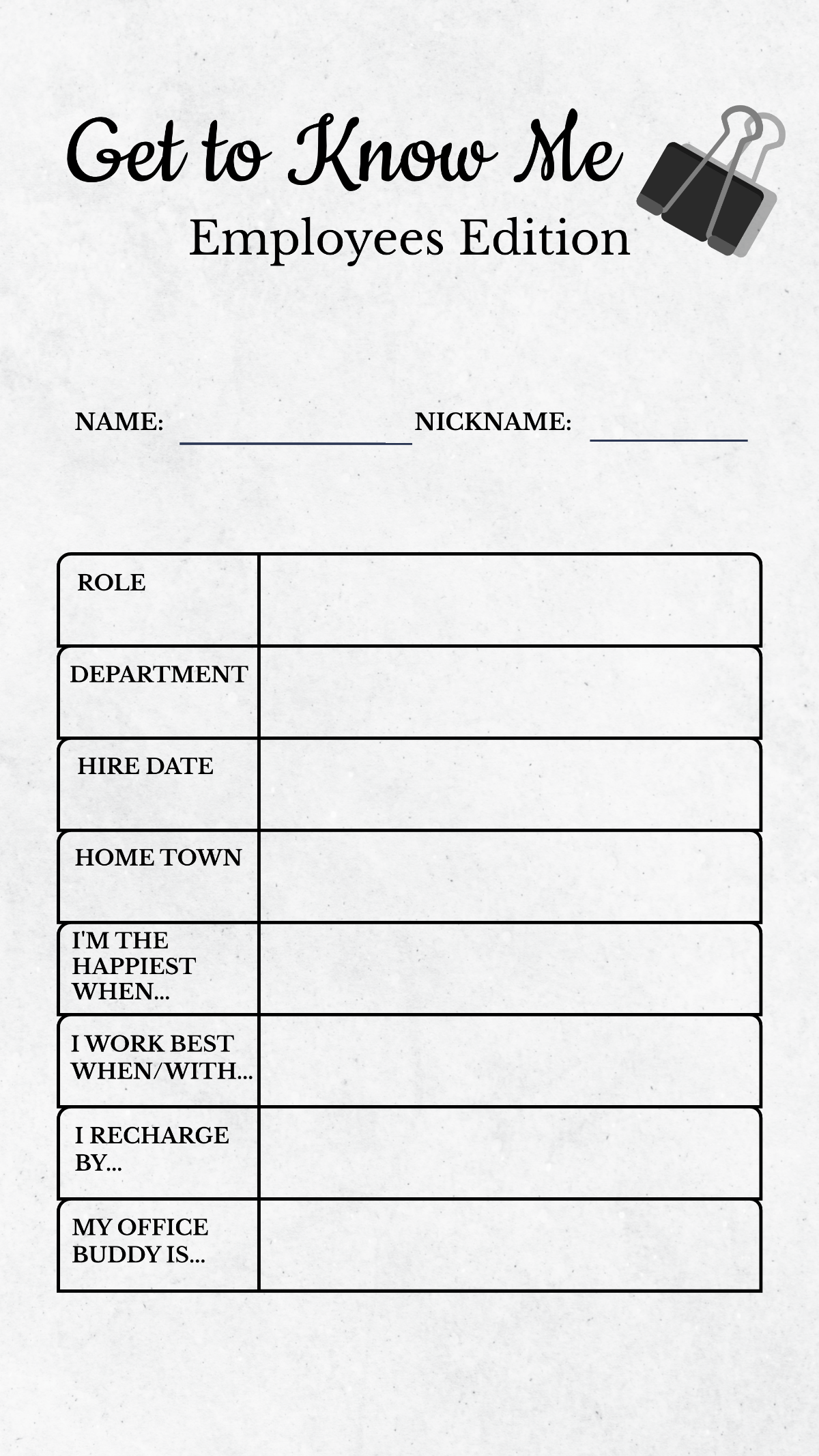 Example Get To Know Me Template Example Get To Know Me Template