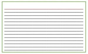 Free Printable 5x8 Notecards Template