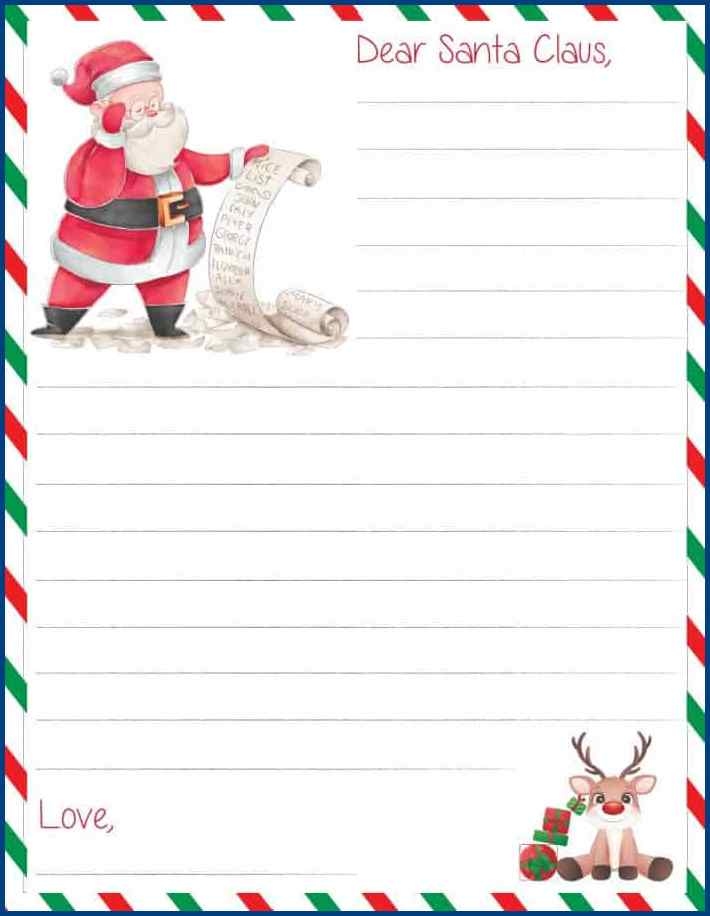 Example of Father Christmas Letter Template Example of Father Christmas Letter Template