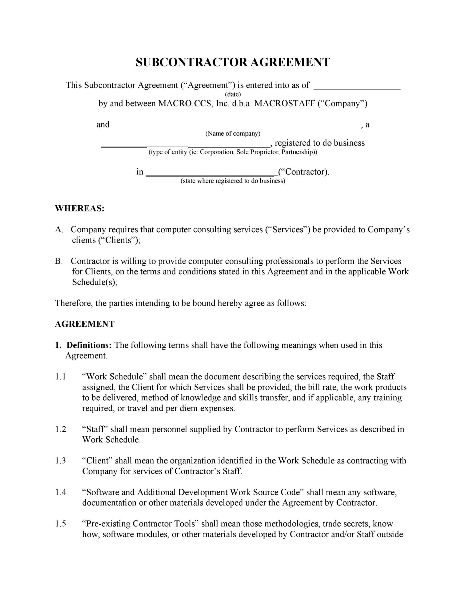 subcontractor-agreement-template