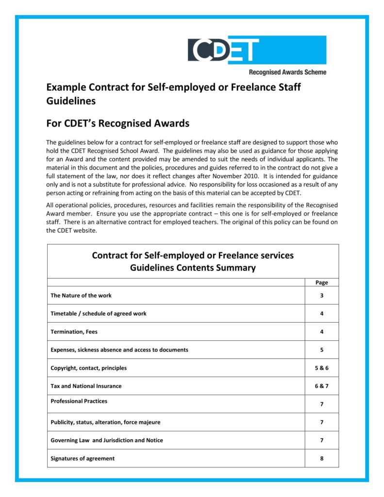 Freelance Contract Template