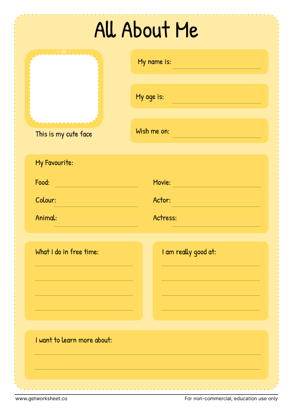 Get To Know Me Template Example Get To Know Me Template Example