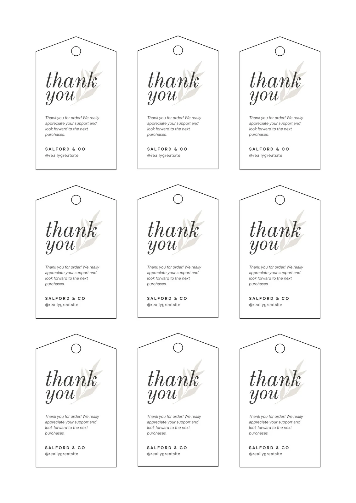 Gift Tag Template Example Gift Tag Template Example