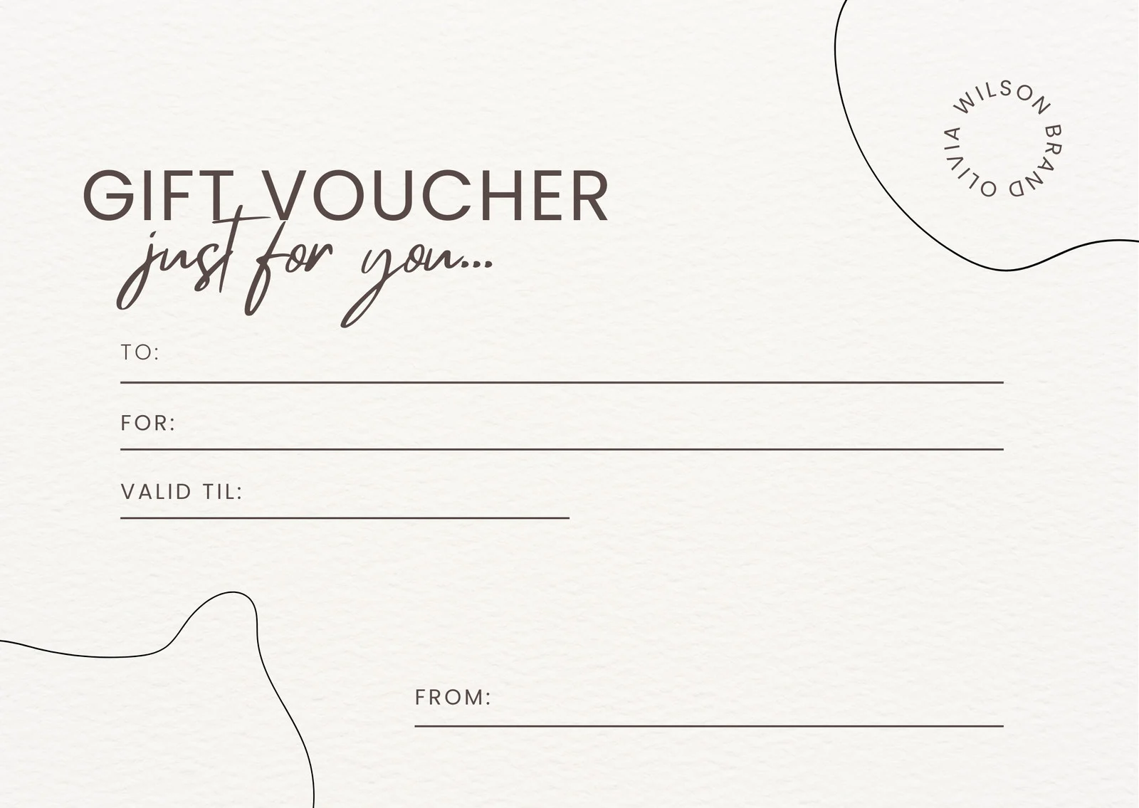 Gift Voucher Template Example Gift Voucher Template Example