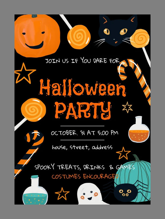 Halloween Party Invitation Template Halloween Party Invitation Template