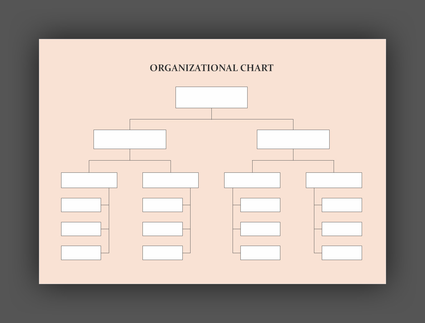 Organizational Chart Template Blank Organizational Chart Template
