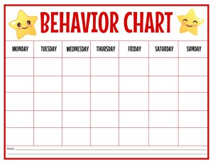 Sticker Chart Template (Word)