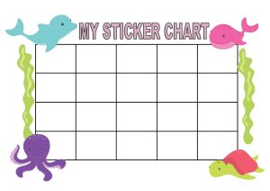 Sticker Chart Template (Word)