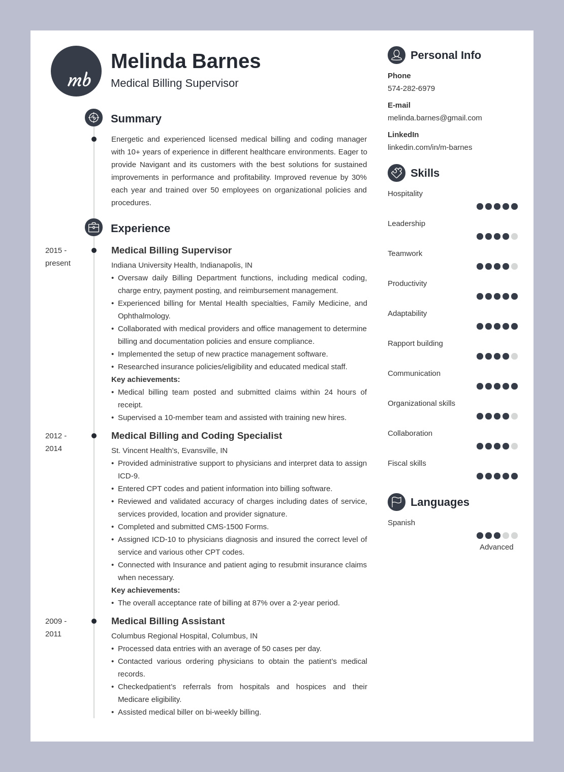 Resume Template for Medical Billing Sample Resume Template for Medical Billing Sample