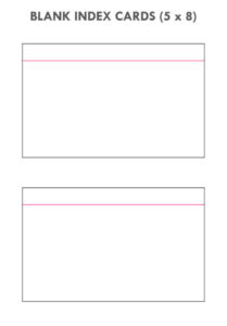 Free Printable 5x8 Notecards Template