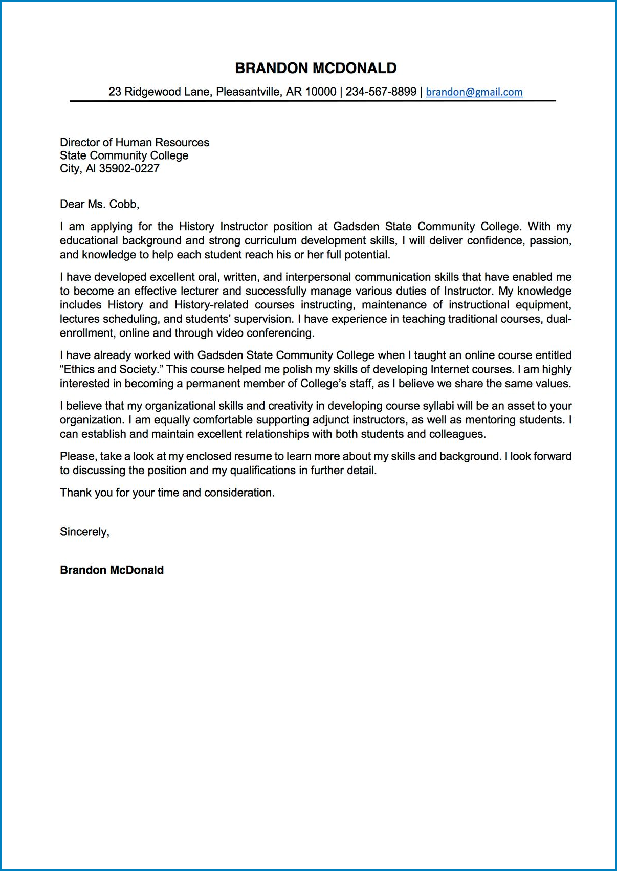 Sample of College Letter Of Interest Sample of College Letter Of Interest
