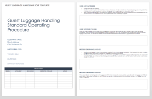 Free Standard Operating Procedure Template (Word)