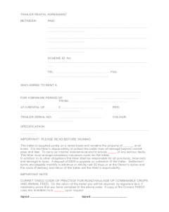 Trailer Lease Agreement Template