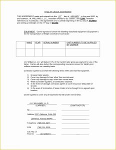 Trailer Lease Agreement Template