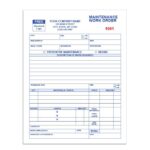 Free Printable Work Order Template