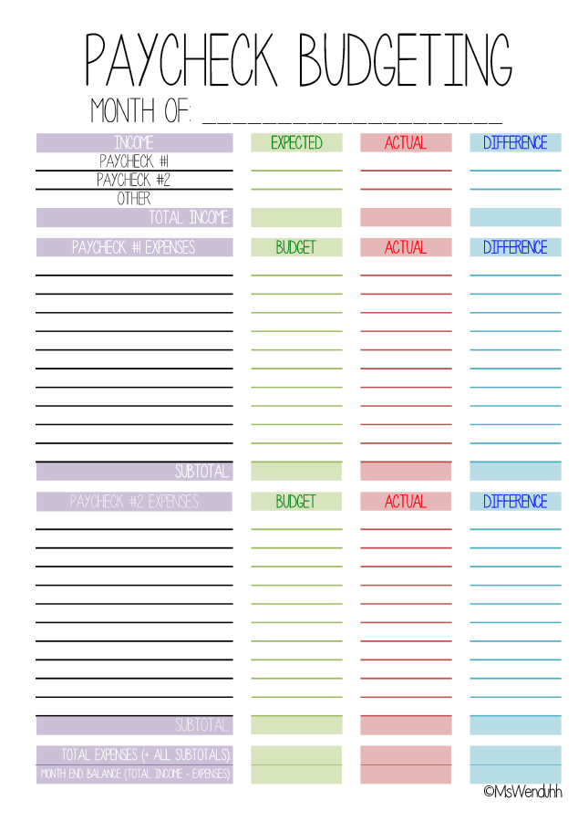 example of weekly pay budget template example of weekly pay budget template