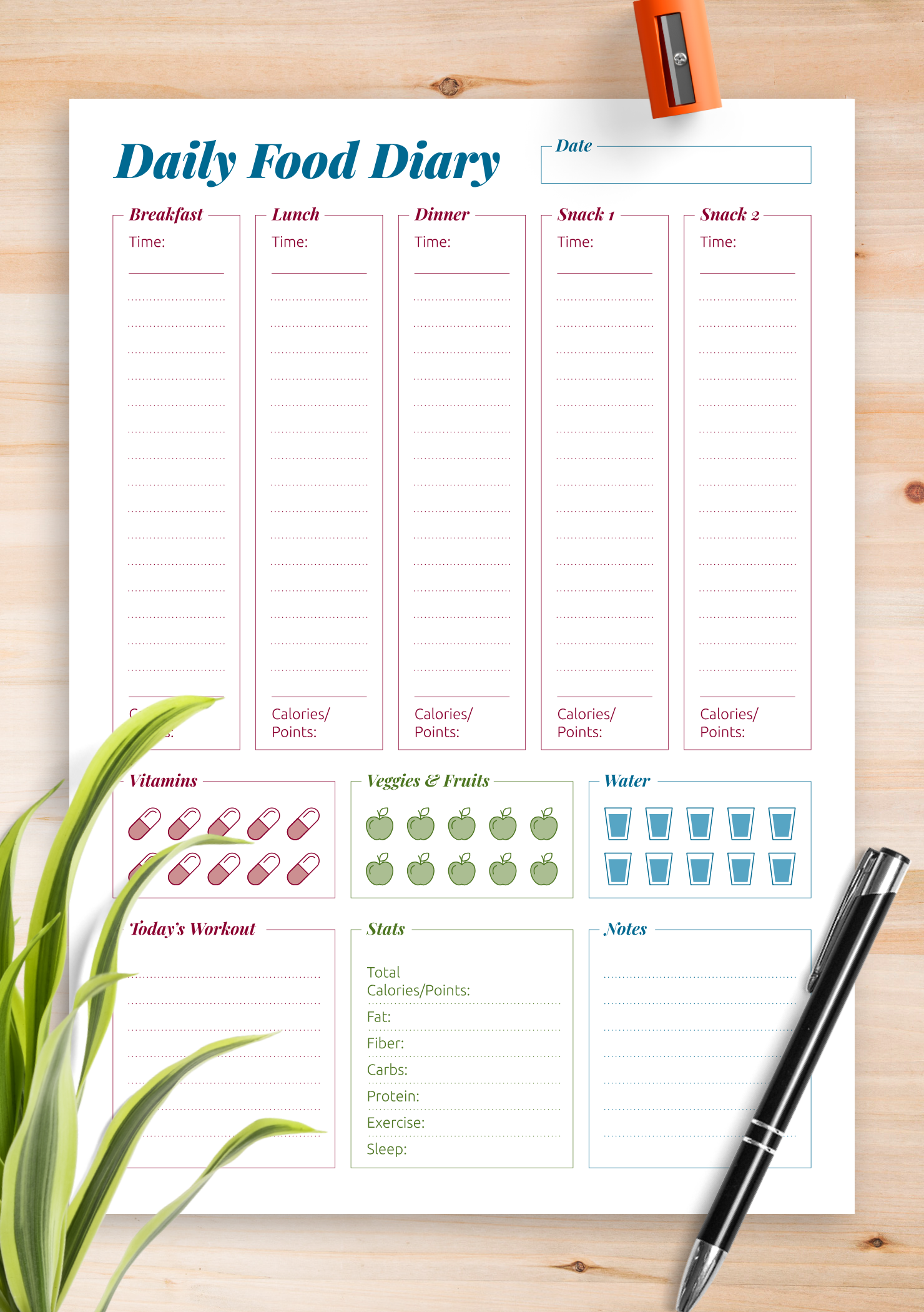 food diary printable pdf food diary printable pdf