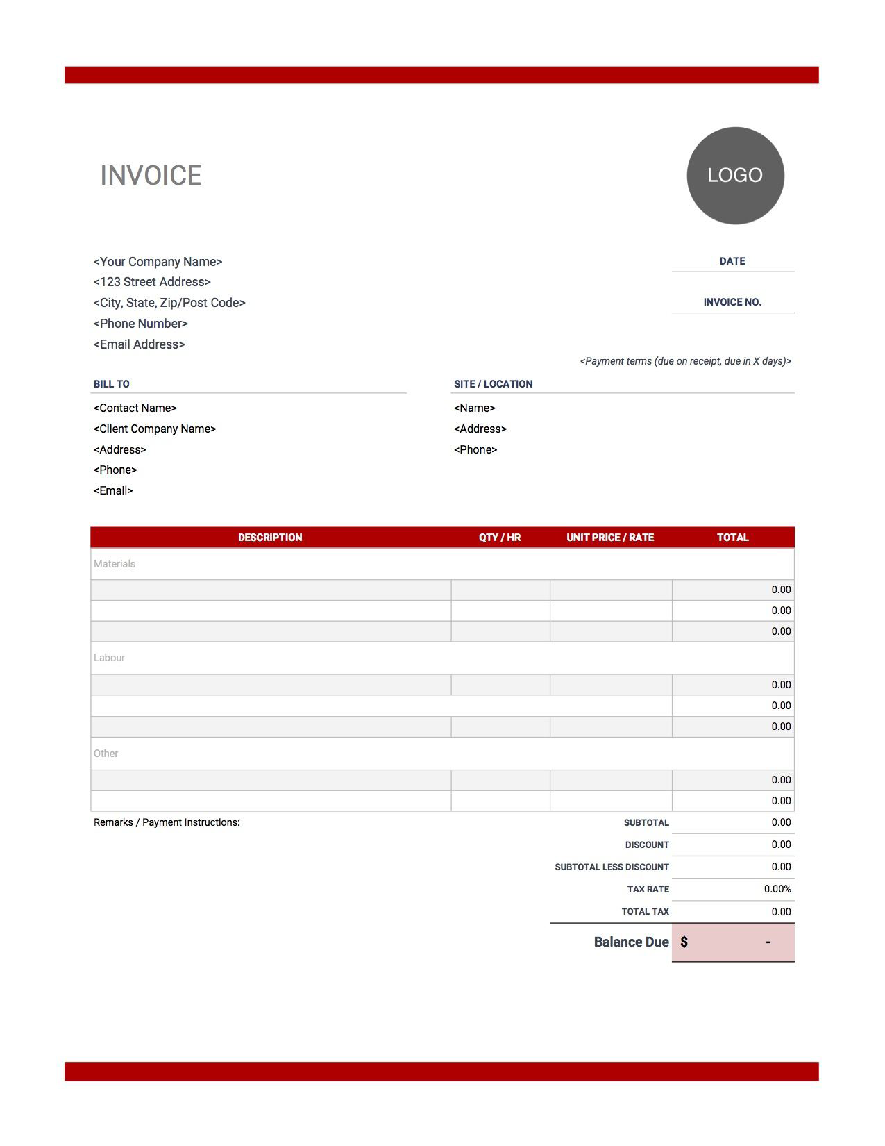 sample invoice for contract work template sample invoice for contract work template