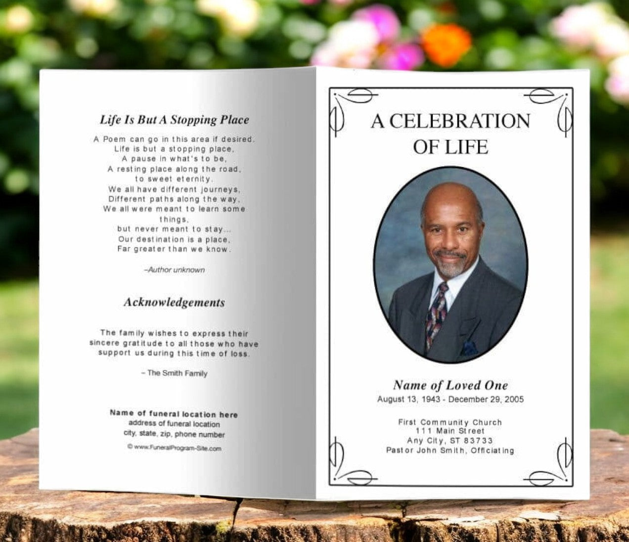 funeral program order of service examples funeral program order of service examples