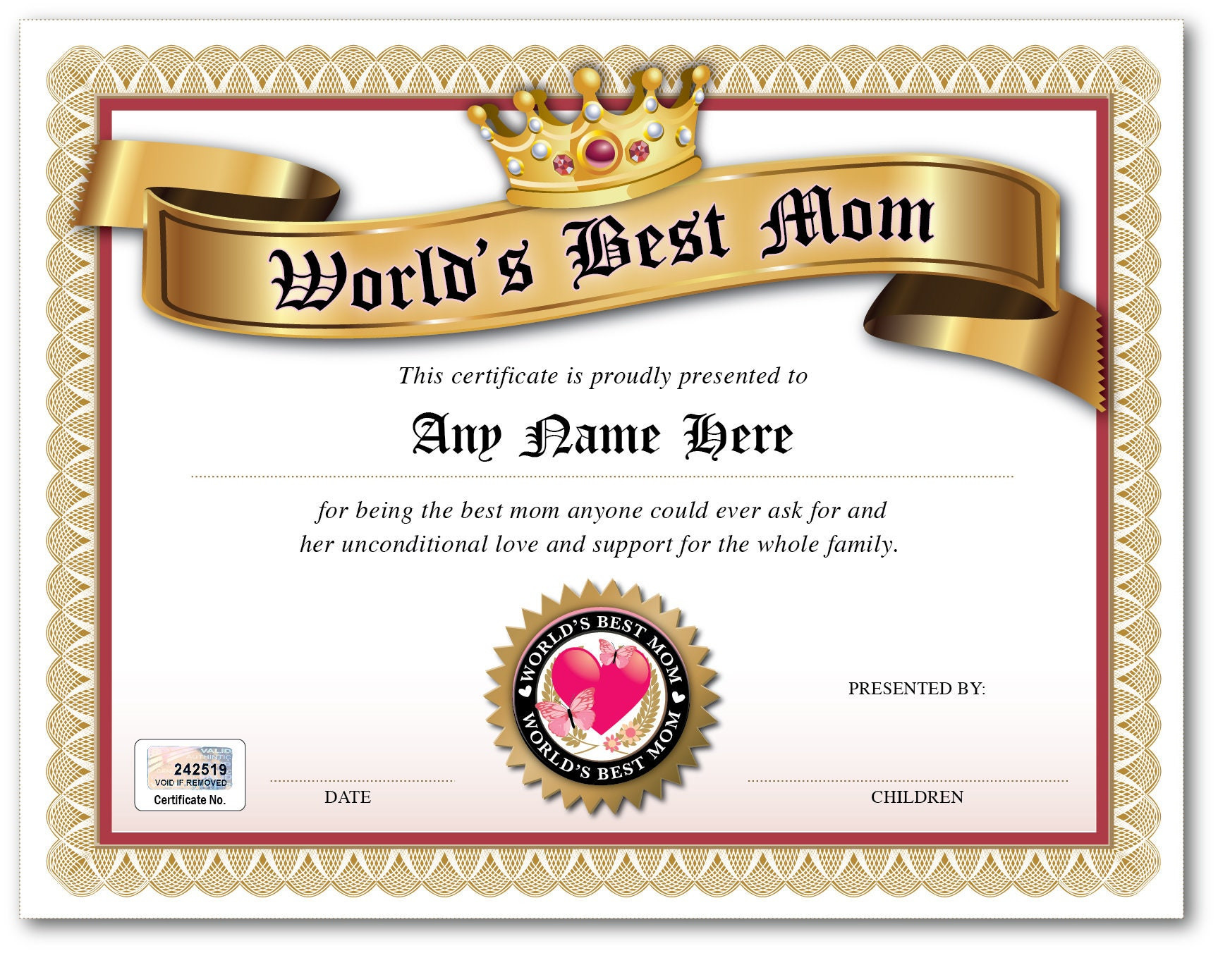 sample best mother award certificate template sample best mother award certificate template